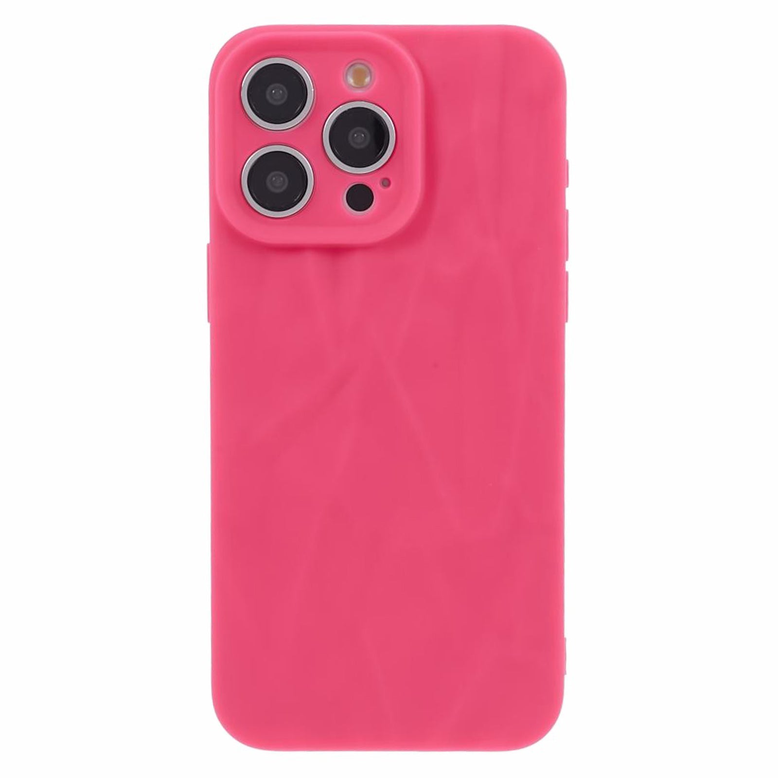 HRX Series For iPhone 15 Pro Max Case Solid Color Wrinkled Uneven Shockproof Soft TPU Cover - Rose HRX Series For iPhone 15 Pro Max Case Solid Color Wrinkled Uneven Shockproof Soft TPU Cover - Rose